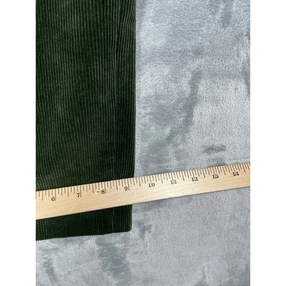 Polo Ralph Lauren Mens Olive Green Corduroy Trousers Adjustable Waist 38x32